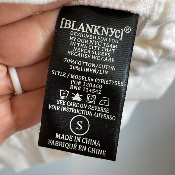 BlankNYC White Cotton & Linen Utility Jacket - Picture 11 of 14